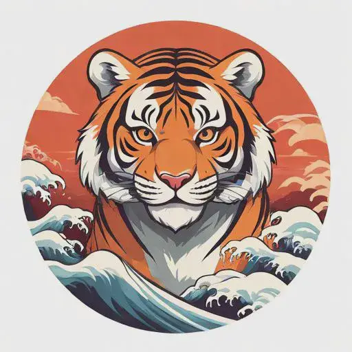 属虎人最旺三个颜色后后面的图案，属虎传统文化寓意