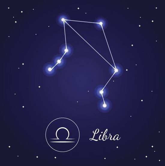 天秤座水墨星盘