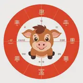 十二生肖顺序表全图简易版图片