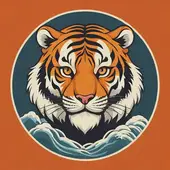 属虎人最旺三个颜色后后面的图案，属虎传统文化寓意