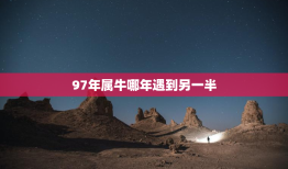 97年属牛哪年遇到另一半，97年属牛正缘何时出现