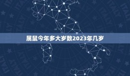 属鼠今年多大岁数2023年几岁(如何算)