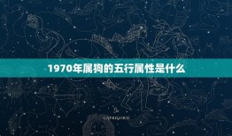 1970年属狗的五行属性是什么(介绍属狗人的五行属性)