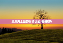 星座风水是否影响你的打牌运势？（探讨为什么打牌老输钱）