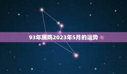 93年属鸡2023年5月的运势(财运亨通事业顺利)