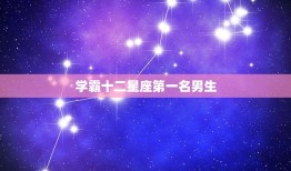 学霸十二星座名男生(介绍他们的成功方法是什么)