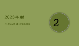2023年射手座的正缘运势，射手座2021年3