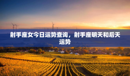 射手座女今日运势查询，射手座明天和后天运势