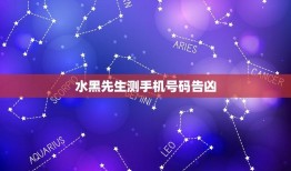 水黑先生测手机号码告凶(探秘神秘的号码学)