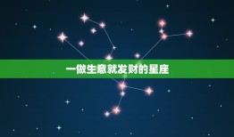 一做生意就发财的星座(哪些星座最擅长做生意)