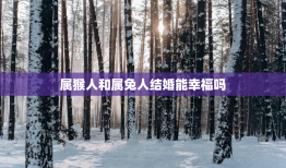 属猴人和属兔人结婚能幸福吗，属猴人和属兔人结婚能幸福吗女