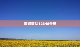 婚姻援助12348号码，婚姻援助12348号码是什么