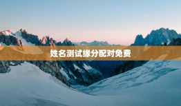 姓名测试缘分配对免费，姓名测试缘分打分 免费