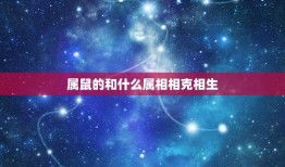属鼠的和什么属相相克相生(十二生肖相生相克表)