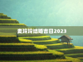 麦玲玲结婚吉日2023，麦玲玲2023年黄历
