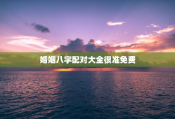 婚姻八字配对大全很准免费，婚姻八字配对大全 免费