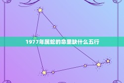 1977年属蛇的命里缺什么五行(如何补救)