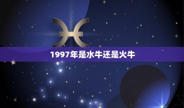 1997年是水牛还是火牛(解密中国生肖历法)