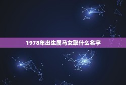 1978年出生属马女取什么名字(如何选择适合的名字)