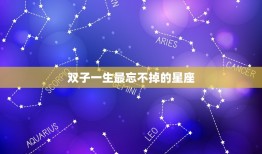双子一生最忘不掉的星座(探秘是哪个星座让双子如此难忘)