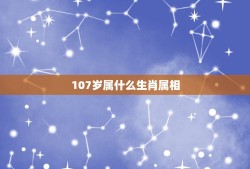 107岁属什么生肖属相(生肖年龄对应表)