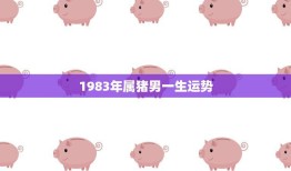 1983年属猪男一生运势(顺风顺水财运亨通)