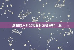 属猴的人开公司起什么名字好一点(猴年大吉公司名字要有创意)