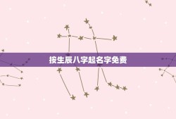 按生辰八字起名字免费(如何根据八字起到好听的名字)