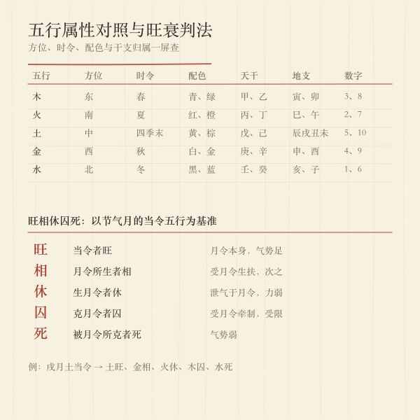 十二个月当令五行